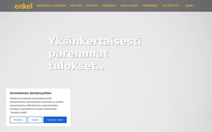 Screenshot of enkel.fi
