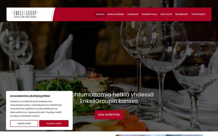 Екранна снимка на enkeligroup.fi