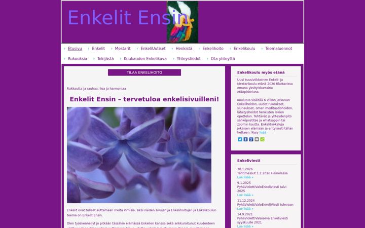 Screenshot of enkelitensin.net