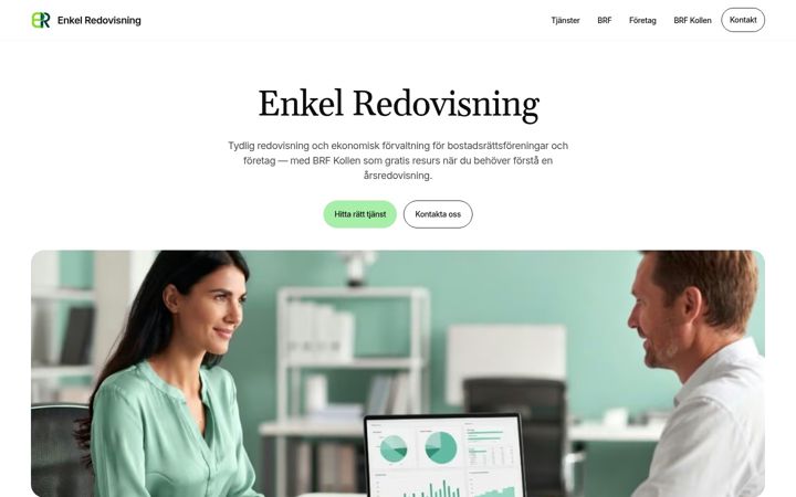 Screenshot of enkelredo.se