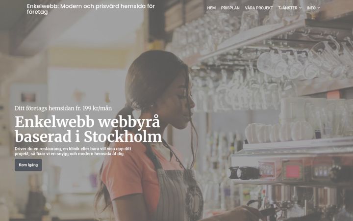 Skærmbillede af enkelwebb.se