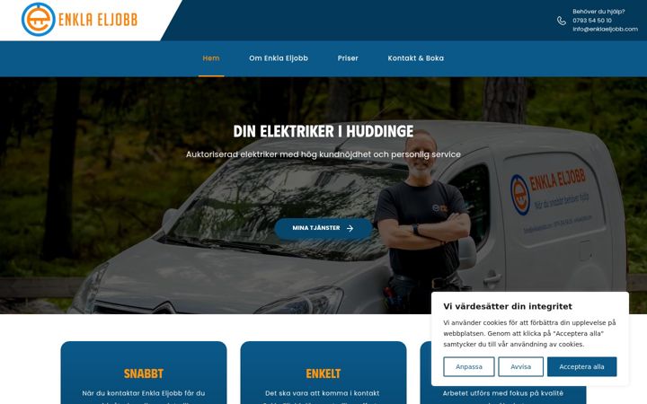 Screenshot of enklaeljobb.com