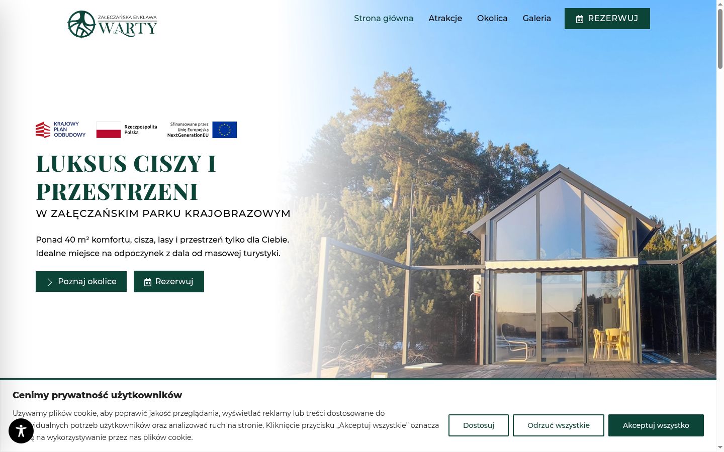 Képernyőkép a bármilyen interakció előtt megjelenő hozzájárulási bannerről