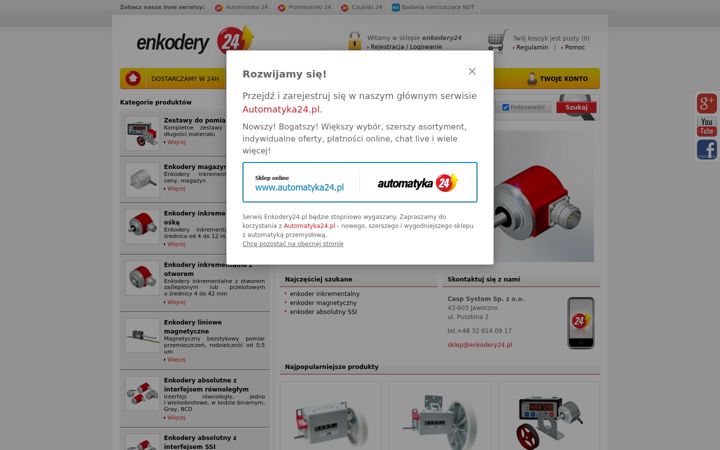 Snímek obrazovky enkodery24.pl