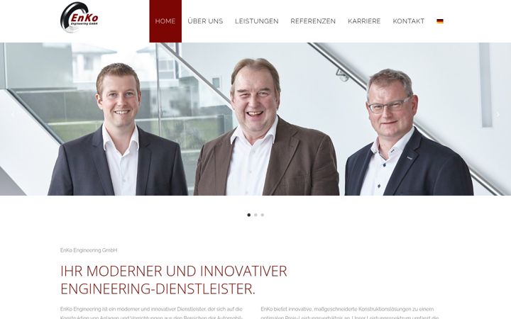 Captura de pantalla de enkogmbh.de