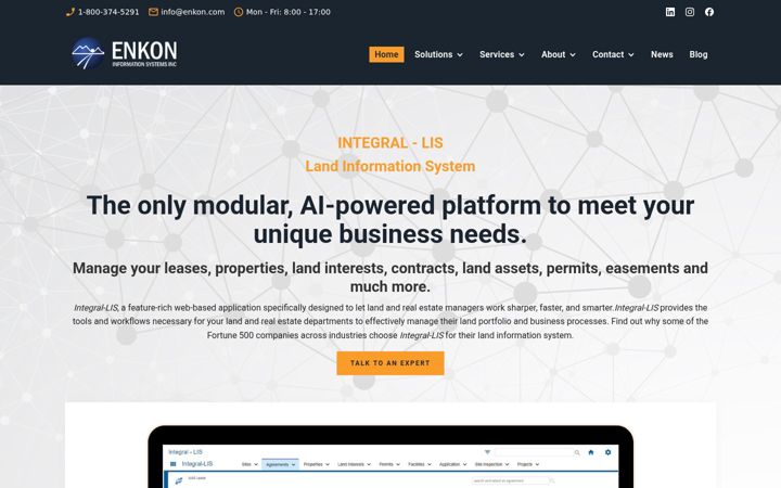 Screenshot of enkon.com