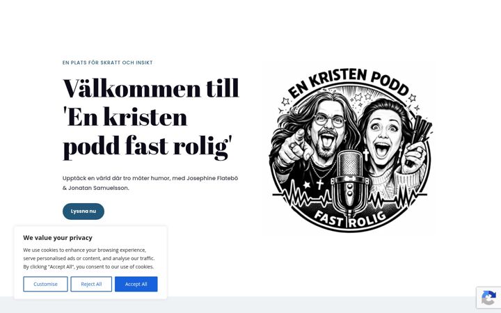 Screenshot of enkristenpoddfastrolig.se