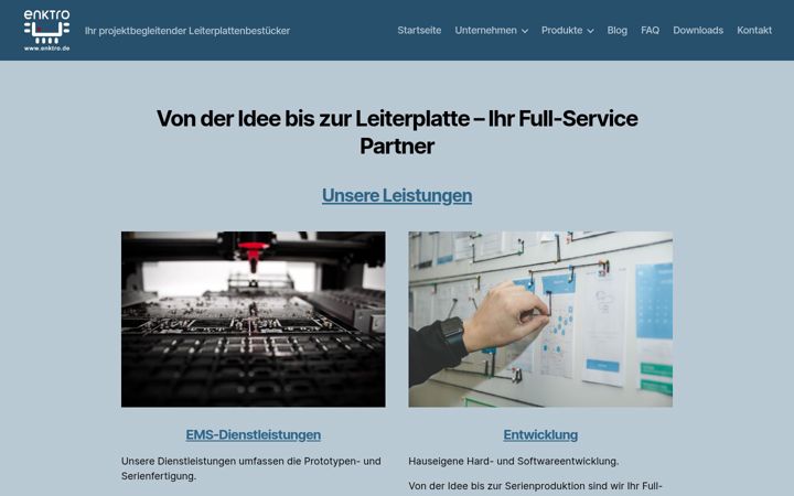 Screenshot of enktro.de