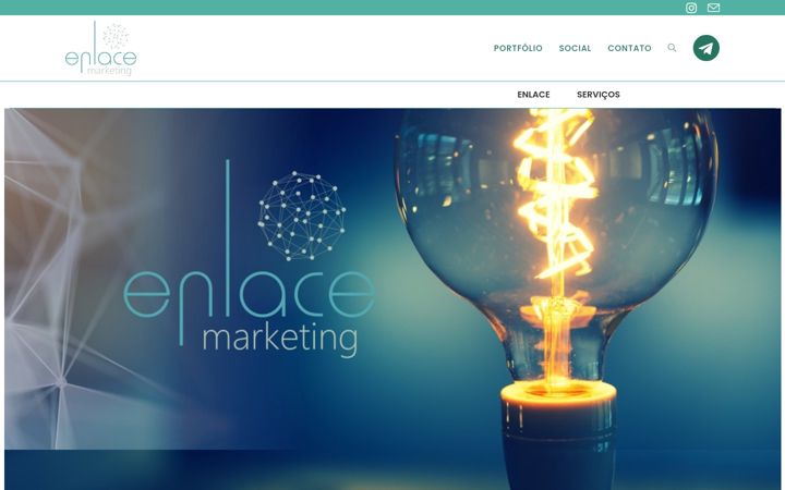 Screenshot of enlacemarketing.com.br