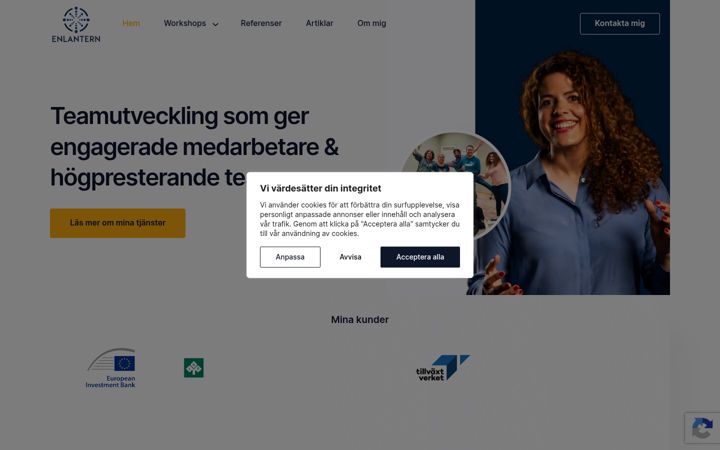 Screenshot of enlantern.com