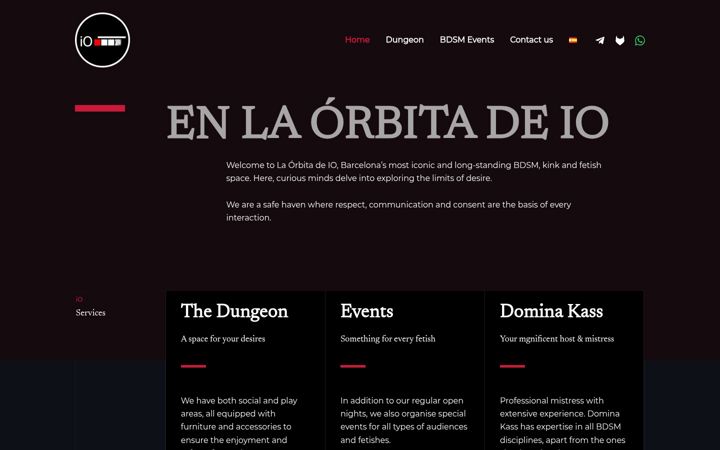 Screenshot of enlaorbitadeio.com