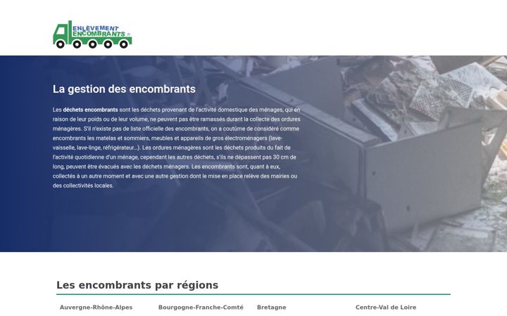 Screenshot of enlevement-encombrants.fr