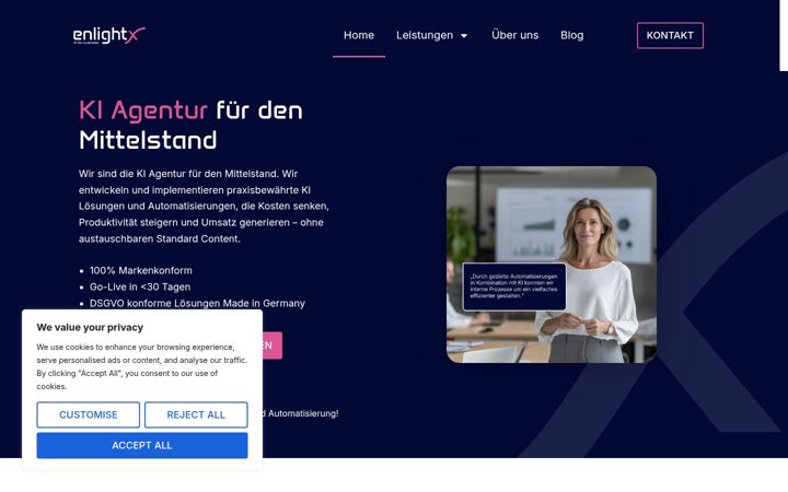 Screenshot of enlight-x.com