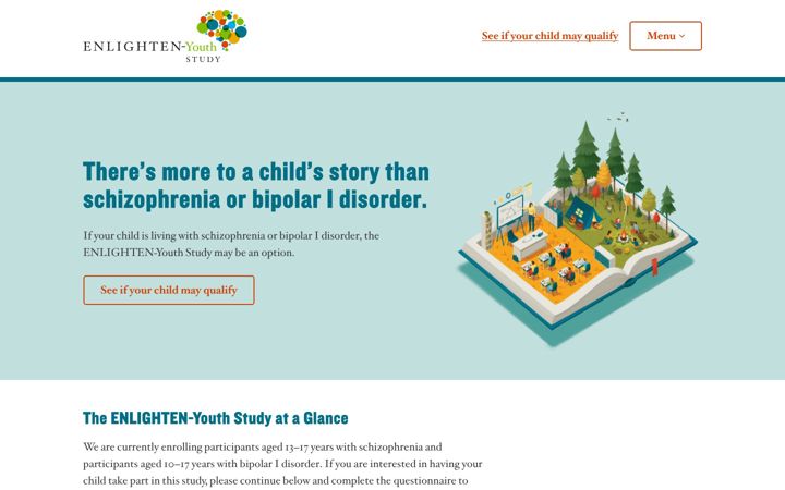 Screenshot ta' enlightenyouthstudy.com