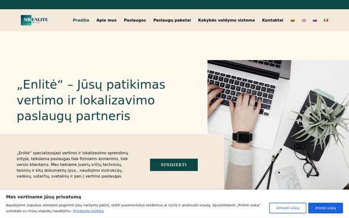 Screenshot of enlite.lt