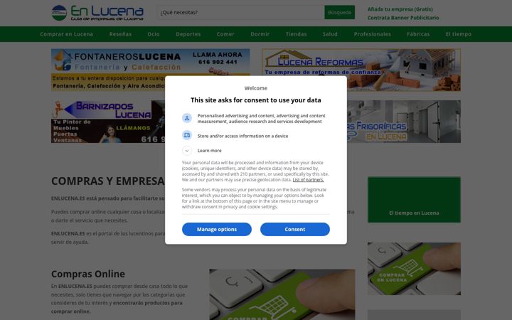 Screenshot of enlucena.es