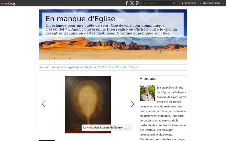 Screenshot of enmanquedeglise.com