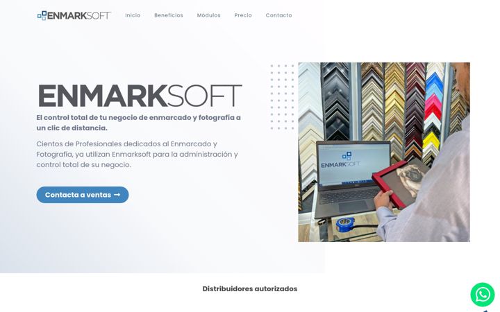 Screenshot of enmarksoft.com