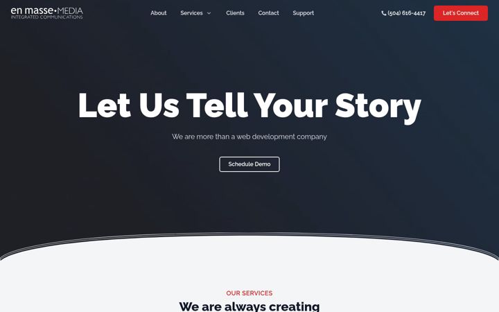 Screenshot of enmasse-media.com