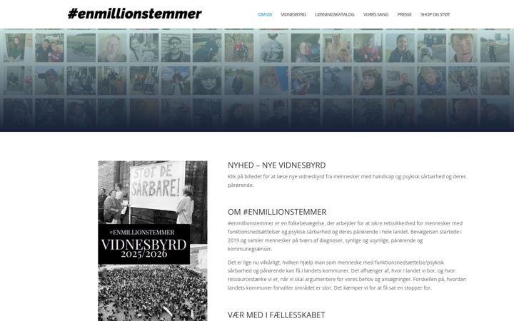 Képernyőkép: enmillionstemmer.dk