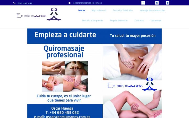 Screenshot of enmismanos.com.es