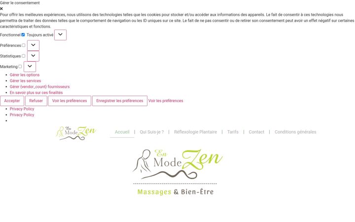 Screenshot of enmodezen.fr