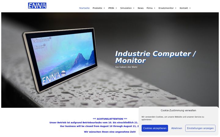 Screenshot of enna.de