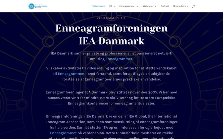 Screenshot of enneagramforeningen.dk