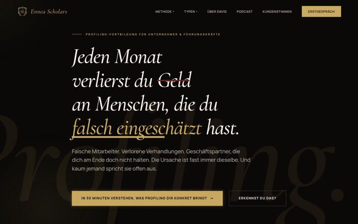 Screenshot of enneascholars.de