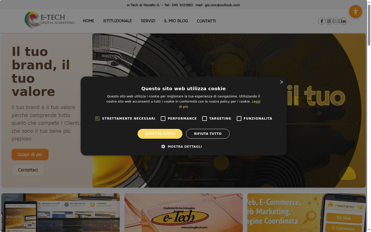 Screenshot tal-banner tal-kunsens muri qabel kwalunkwe interazzjoni
