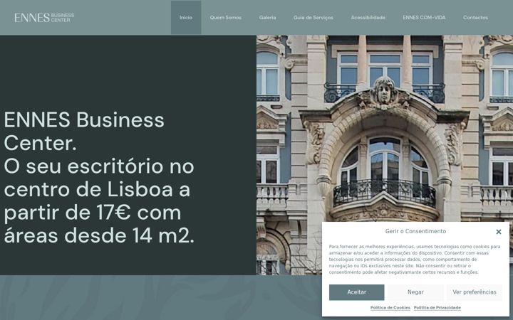 Ekrano kopija ennes.com.pt