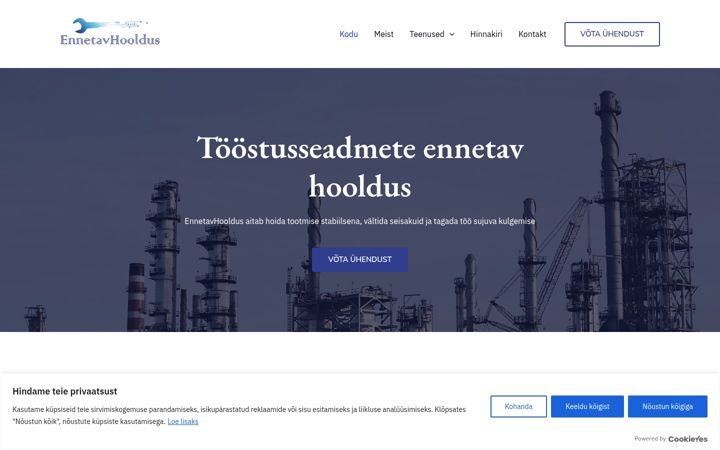 Screenshot of ennetavhooldus.ee