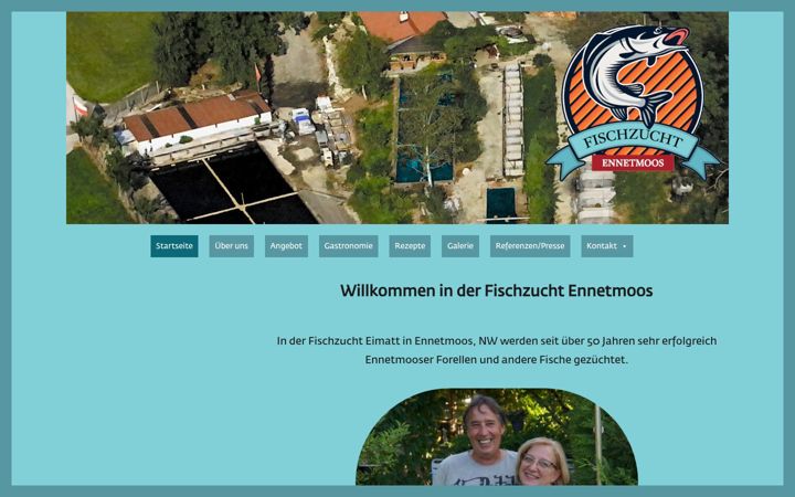 Screenshot of ennetmooserforellen.ch