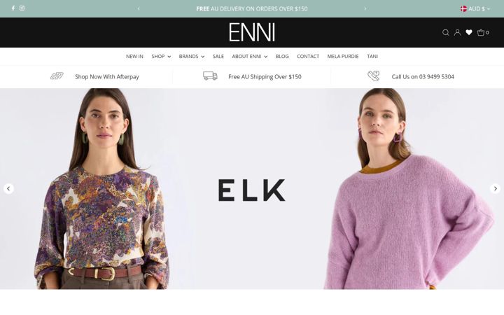 Screenshot von enni.com.au