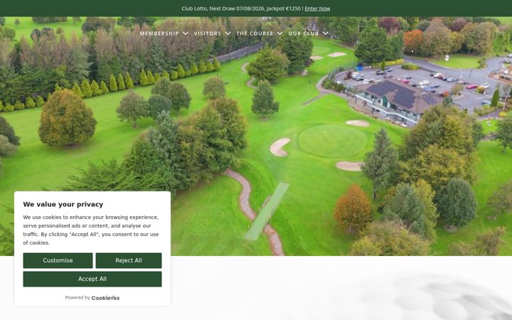 Screenshot von ennisgolfclub.ie