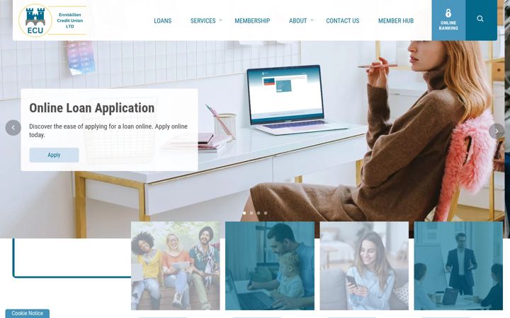 Screenshot of enniskillencu.com