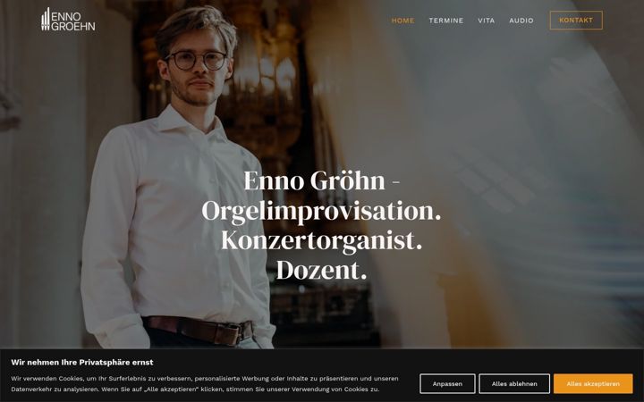 Screenshot stránky ennogroehn.de