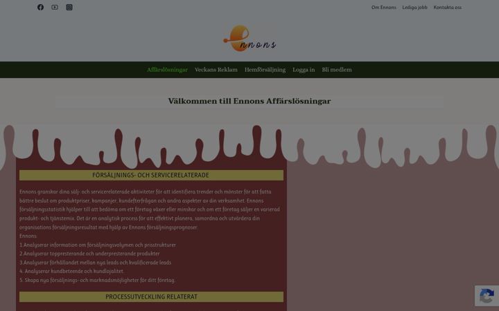 Screenshot of ennons.com