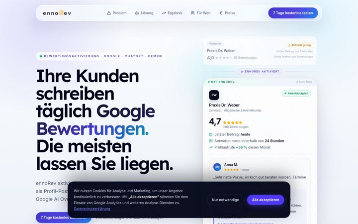 Screenshot of ennorev.de