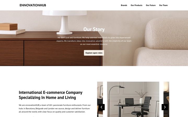 Screenshot of ennovationhub.com