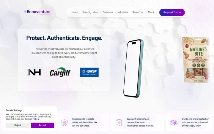 Screenshot of ennoventure.com