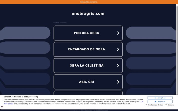 Screenshot of enobragris.com