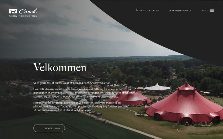 Screenshot of enochshowproduction.com