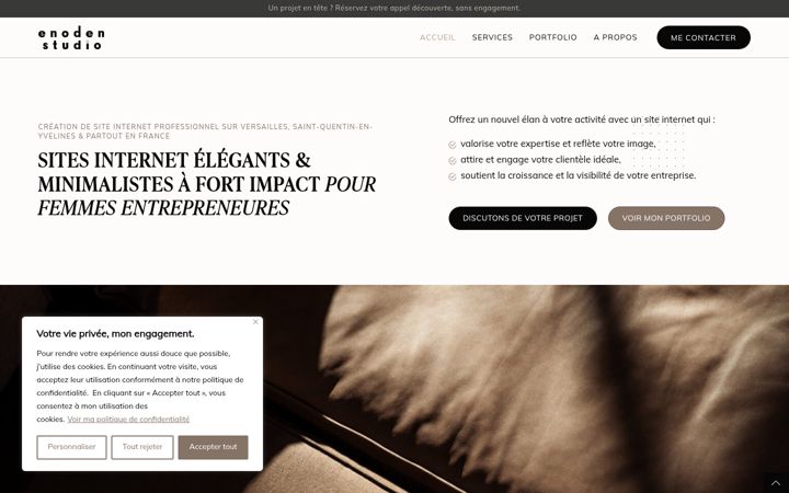Screenshot of enodenstudio.com