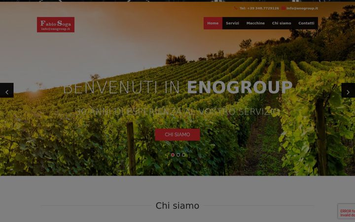 Skjermbilde av enogroup.it