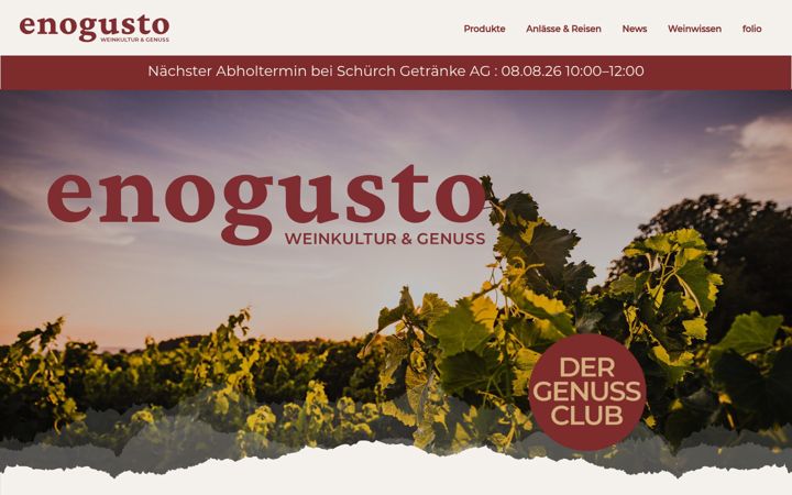Screenshot of enogusto.ch