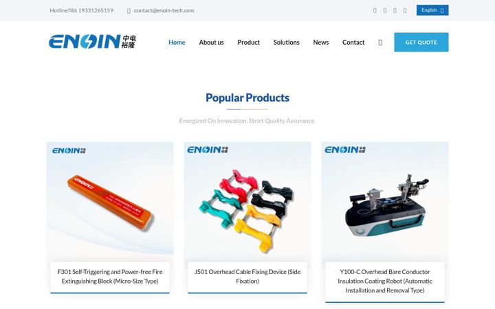 Screenshot of enoin-tech.com