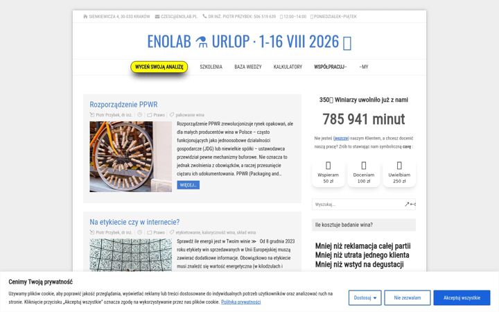 Screenshot ta' enolab.pl