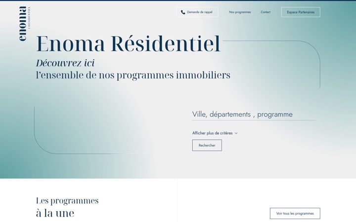 Screenshot of enoma-residentiel.fr