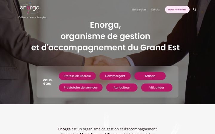 Screenshot of enorga.fr